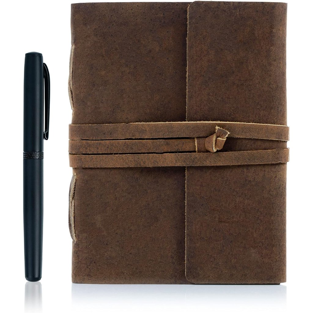 Handmade Leather Journal Lined Paper With Luxury Pen | Writing Notebook Diary |